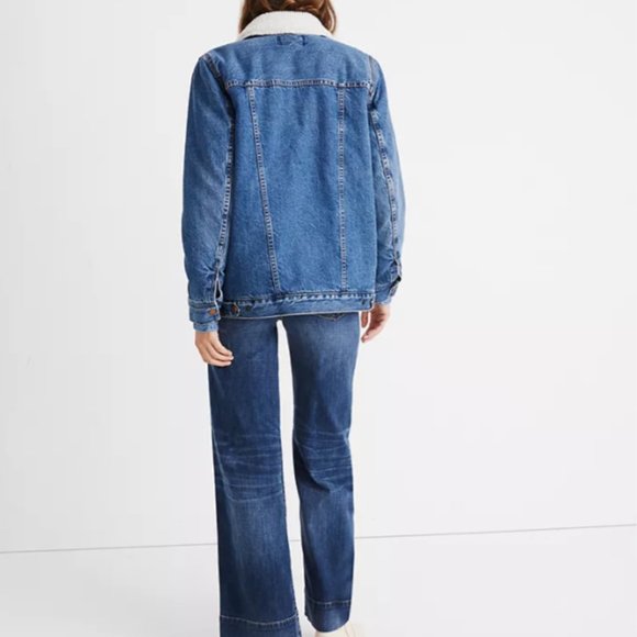 The Oversized Jean Jacket in Donaway Wash: Sherpa Edition - Picture 3 of 8